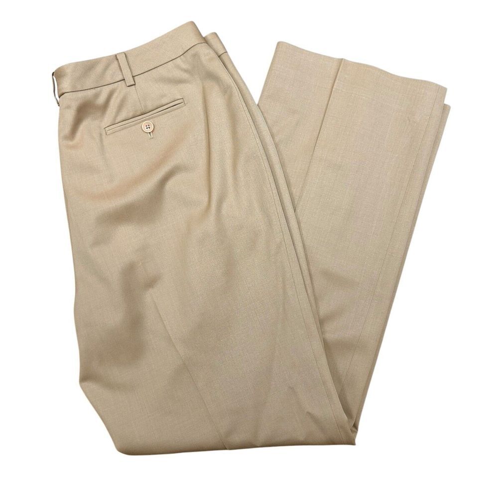 Brooks Brothers wide- Straight Leg Pants in camel colored slacks
